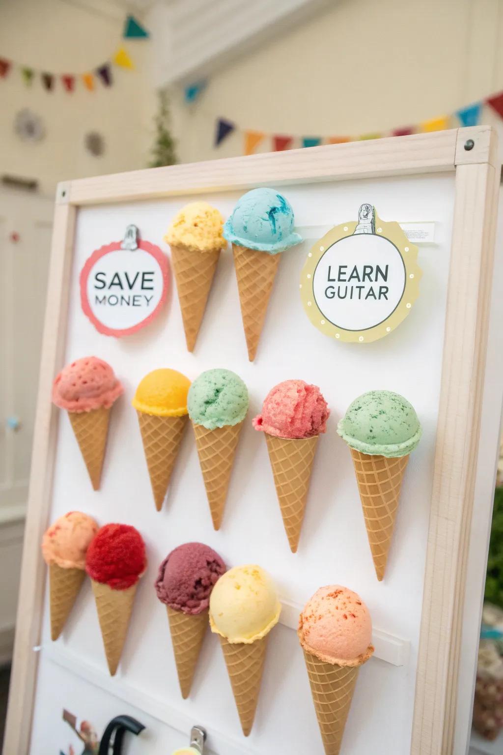 Inspire advancement with warm-weather aims on frozen treats.