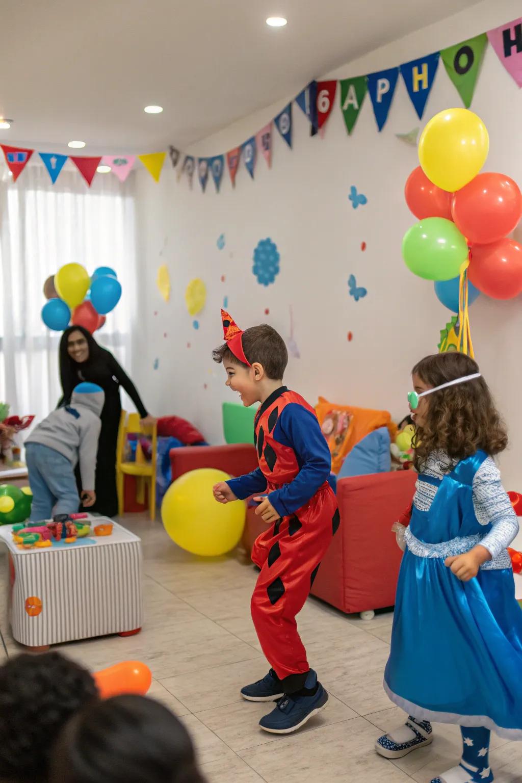 Allow imaginations to soar with a theme dress-up celebration.