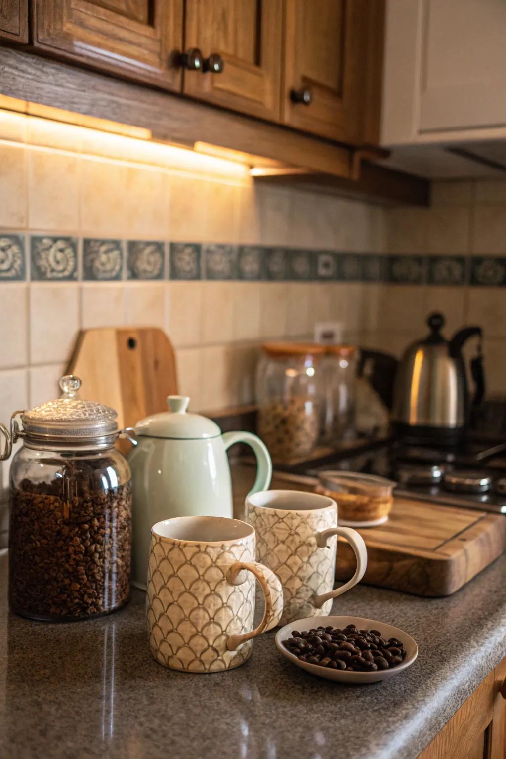 A spot dedicated for coffee and tea lovers.