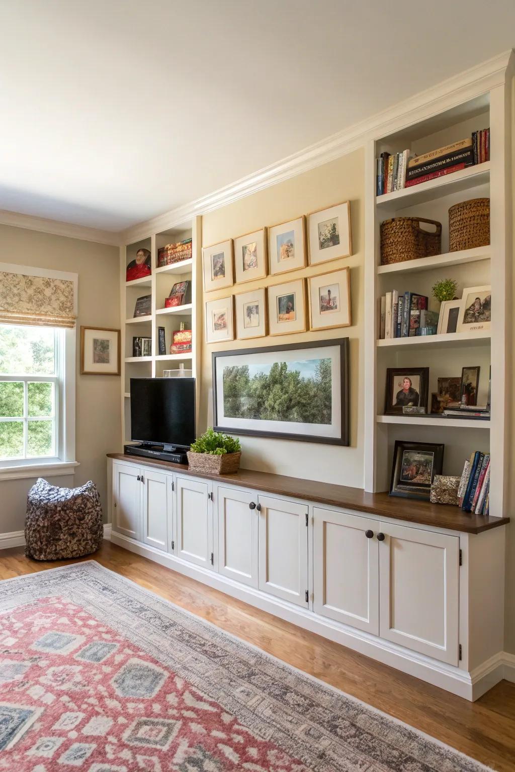 Artwork reflects personal style.