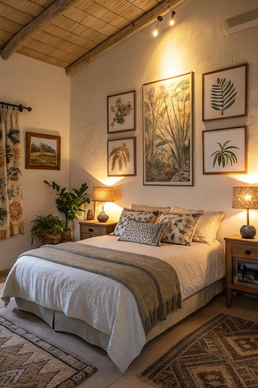 Accent lighting that adds drama and depth.