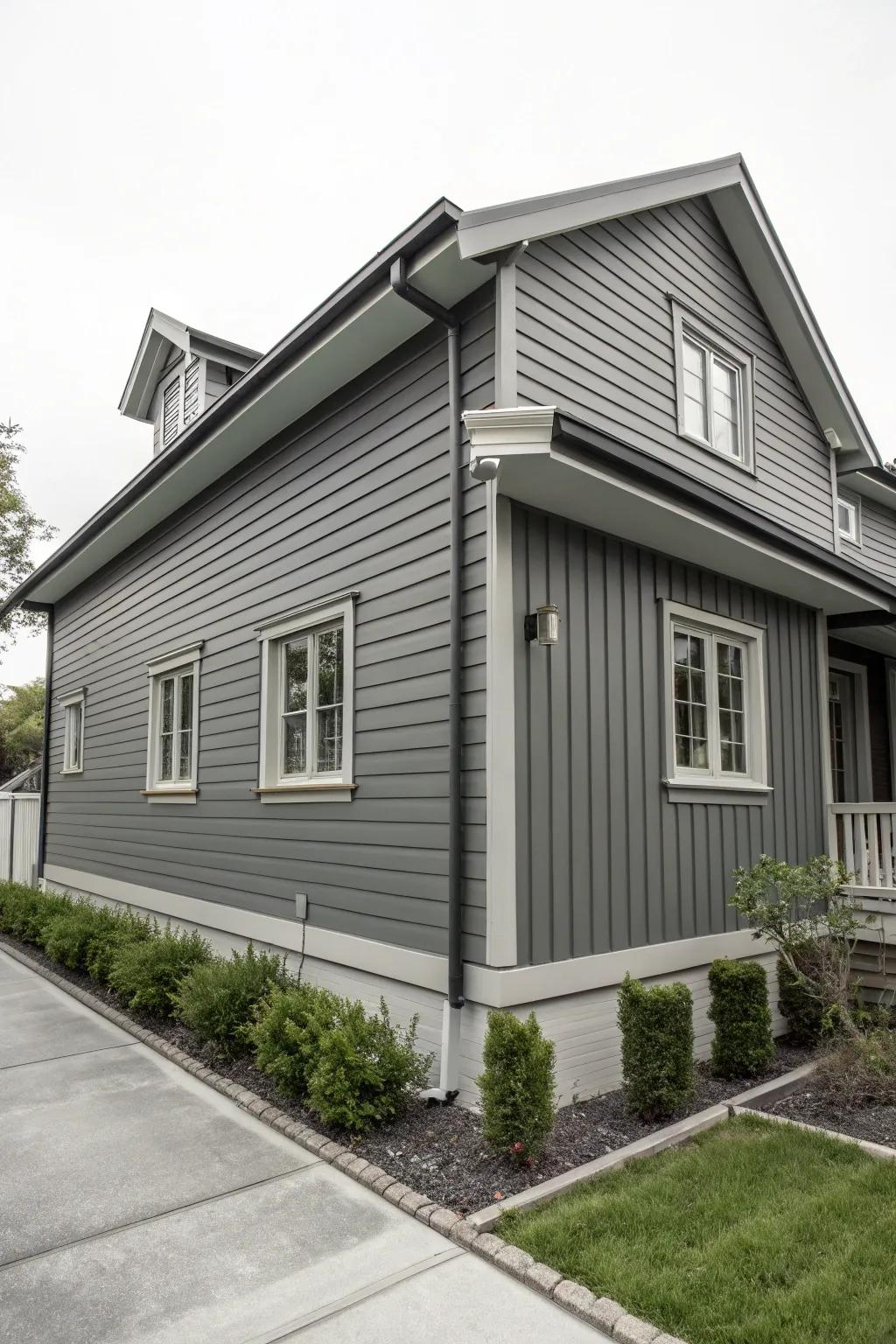Cohesive single-color vertical cladding