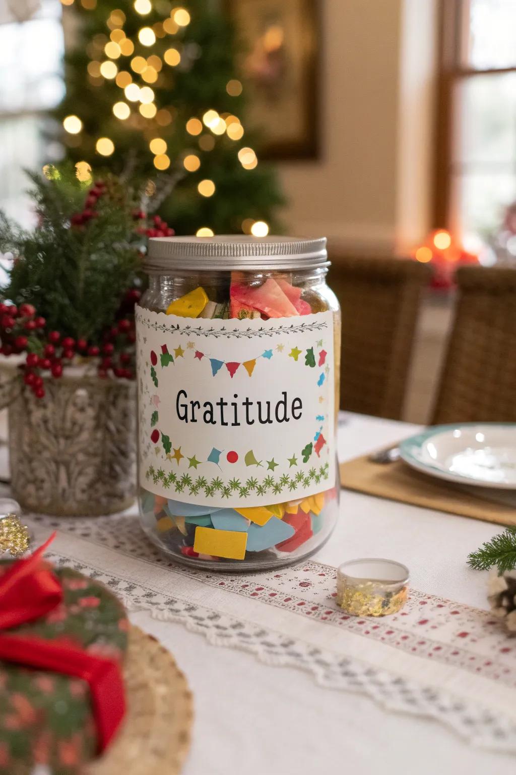 A reflective blessings vessel, suited for holiday contemplation.