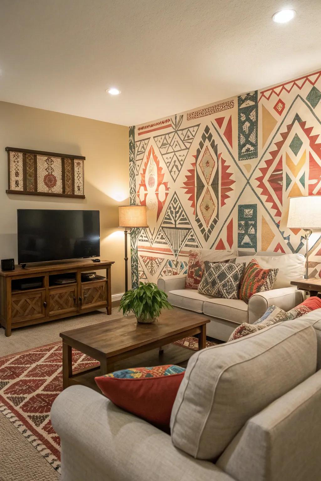 Create an impression using a striking emphasized surface.