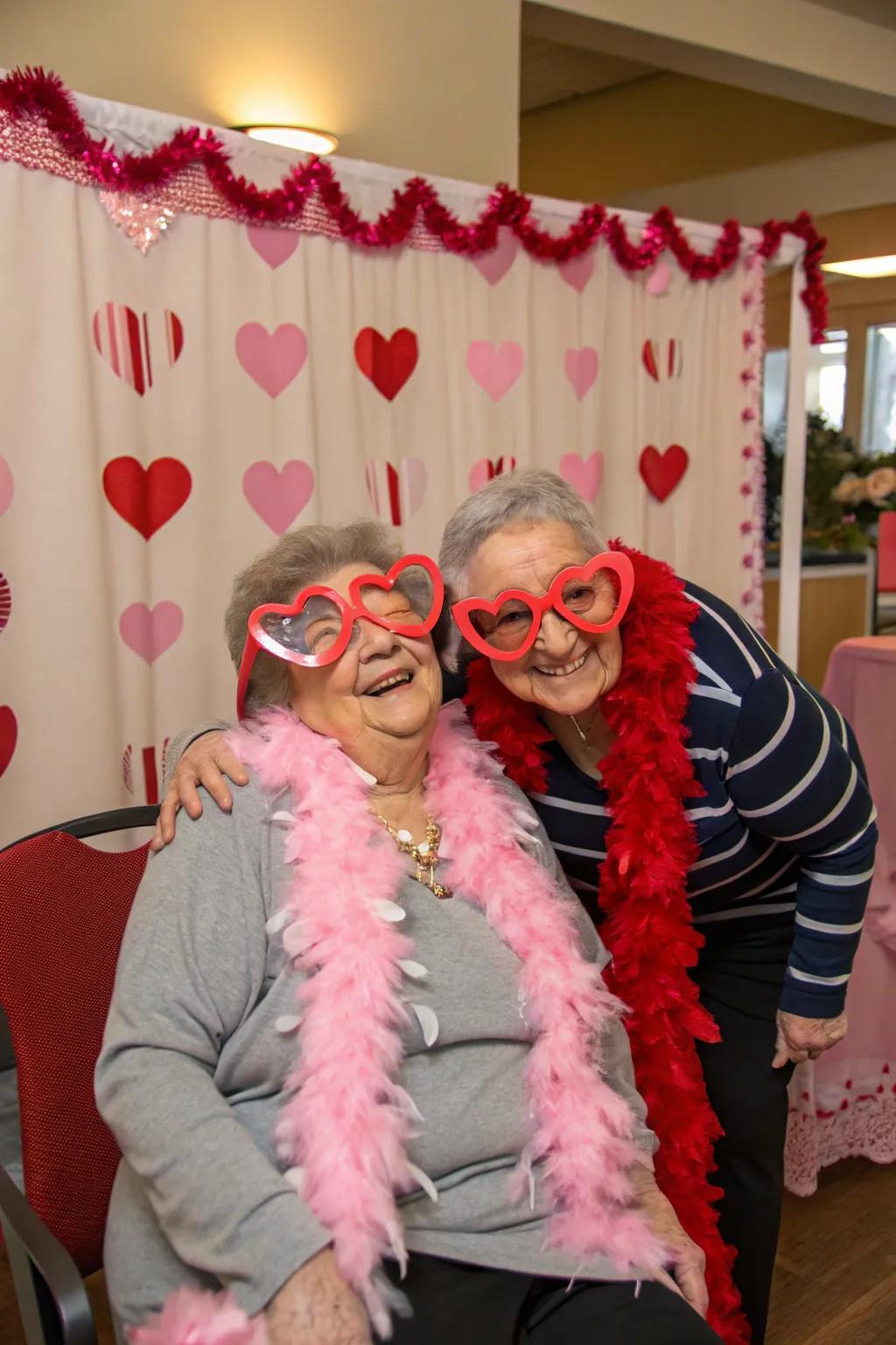 A fun Valentine's Day image booth capturing joyful memories.