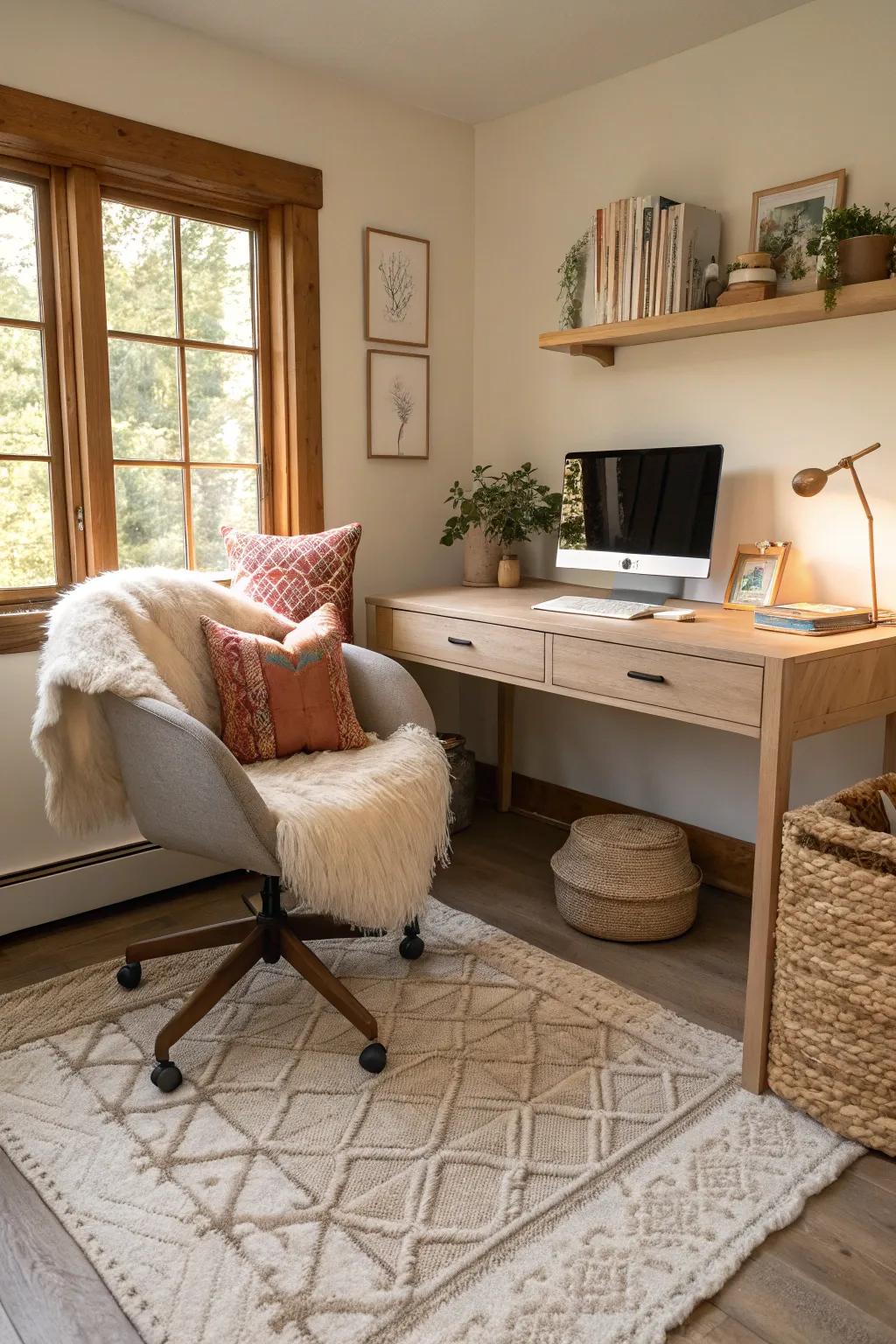 Comforting items add an inviting feel to your Zoom background.