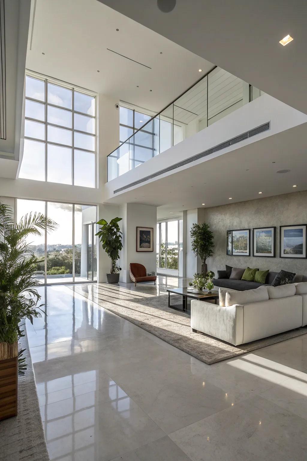 Modern design complements open spaces