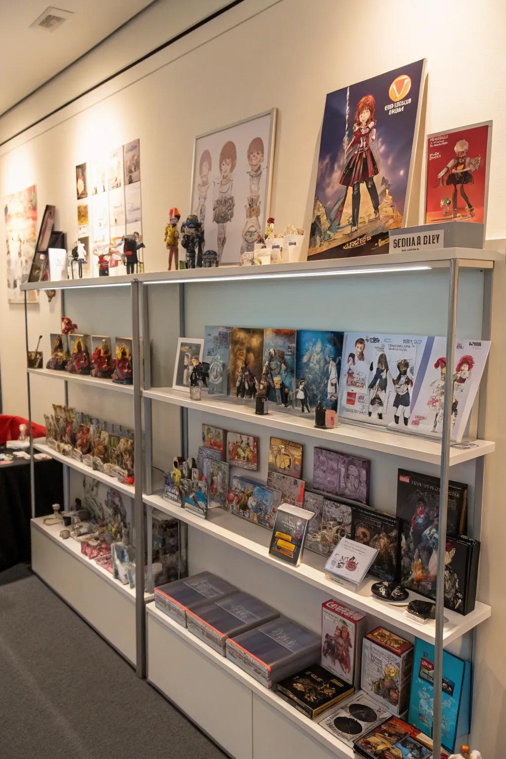 Deliberately arrange your collectibles for peak impact.