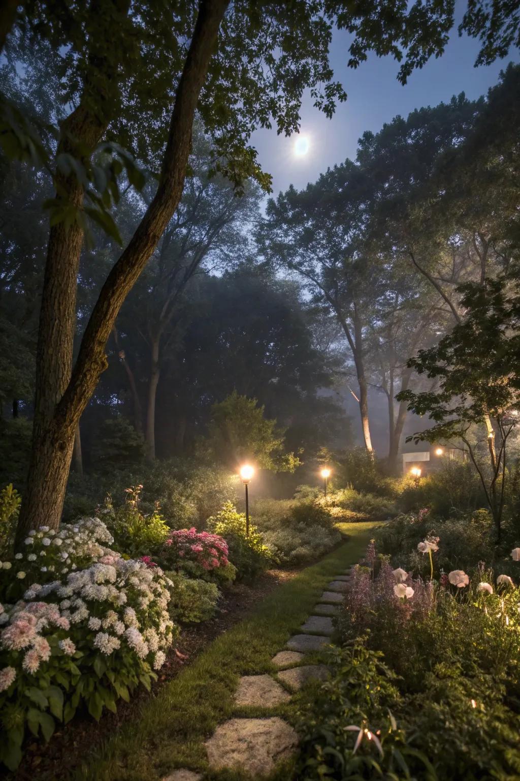 Craft magic with a simulated moonlight effect.