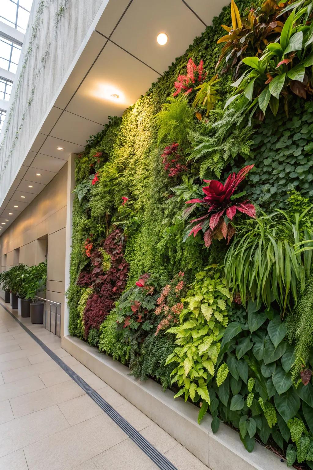 Turn your walls into living artworks with vertical gardens.