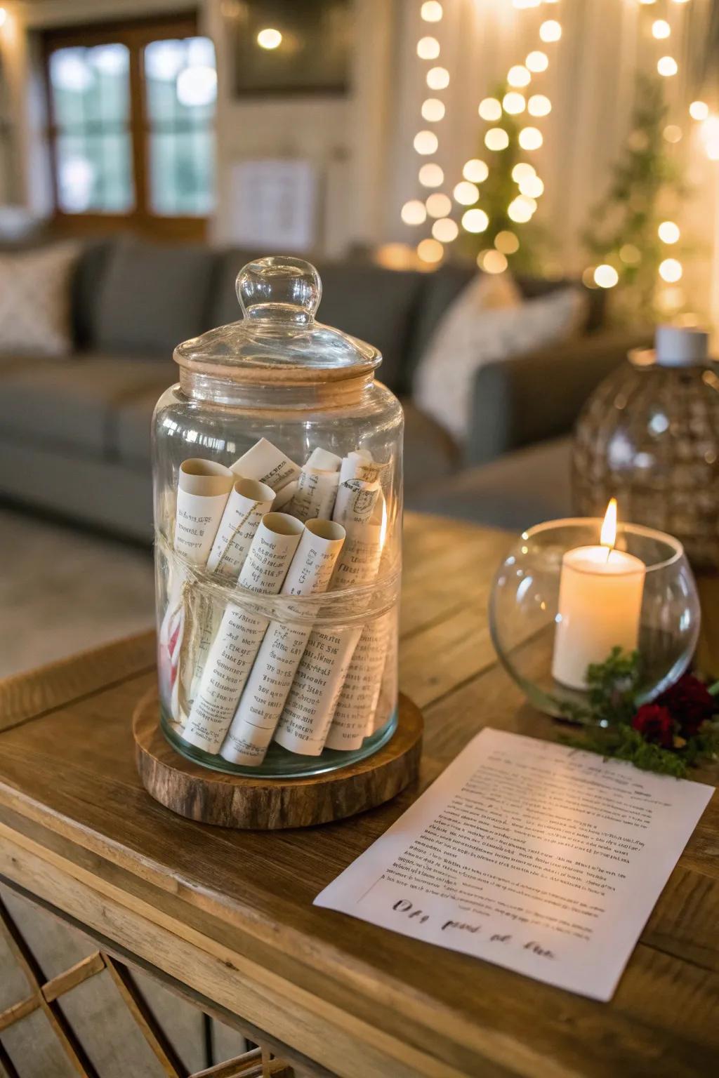 A verse jar adds a fun and talk part to your place.