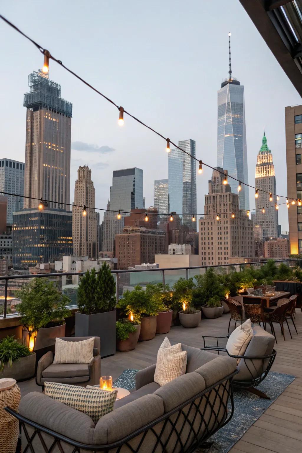 Capitalize on urban perspectives employing thoughtfully positioned seating.
