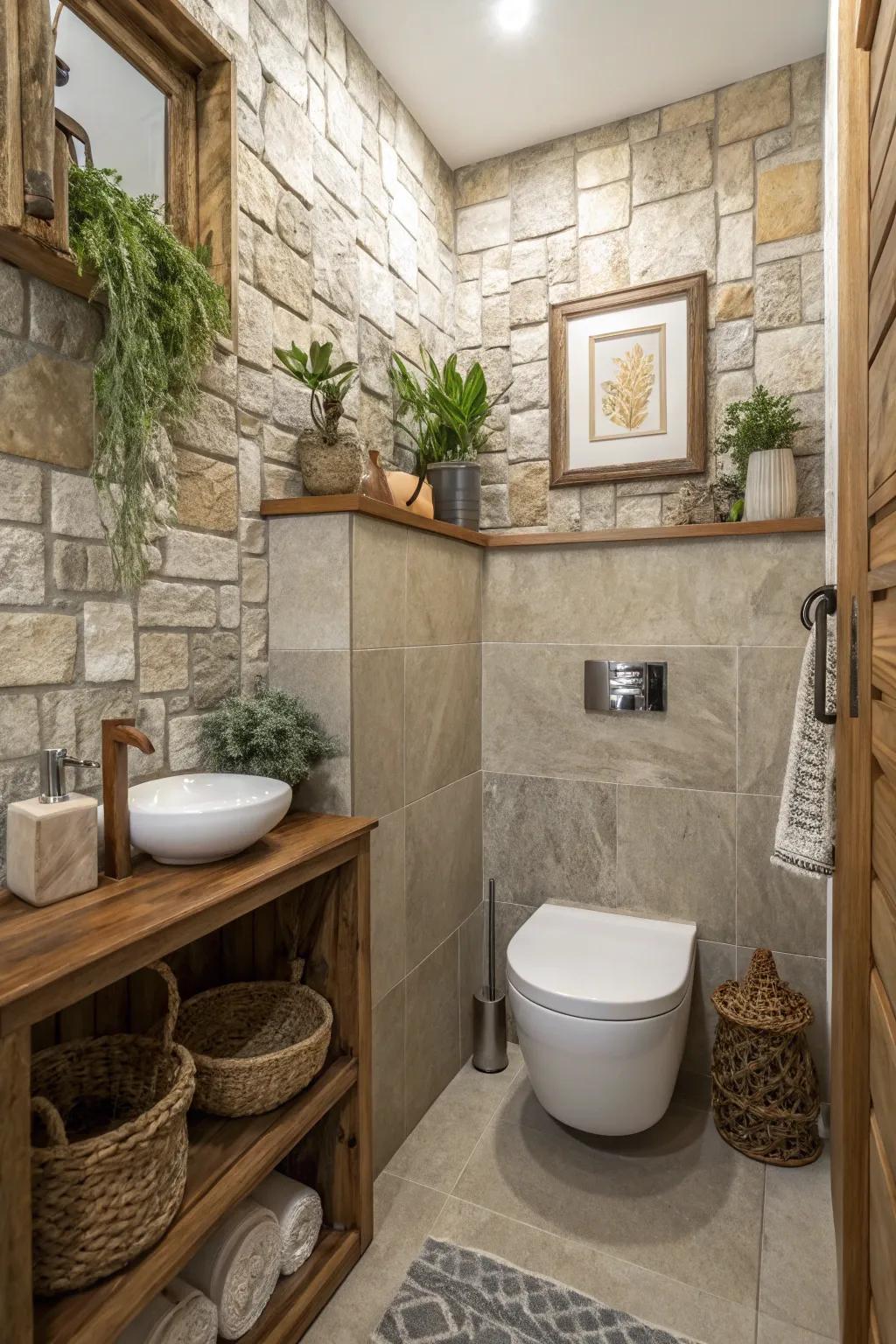 Natural elements add warmth and calm.