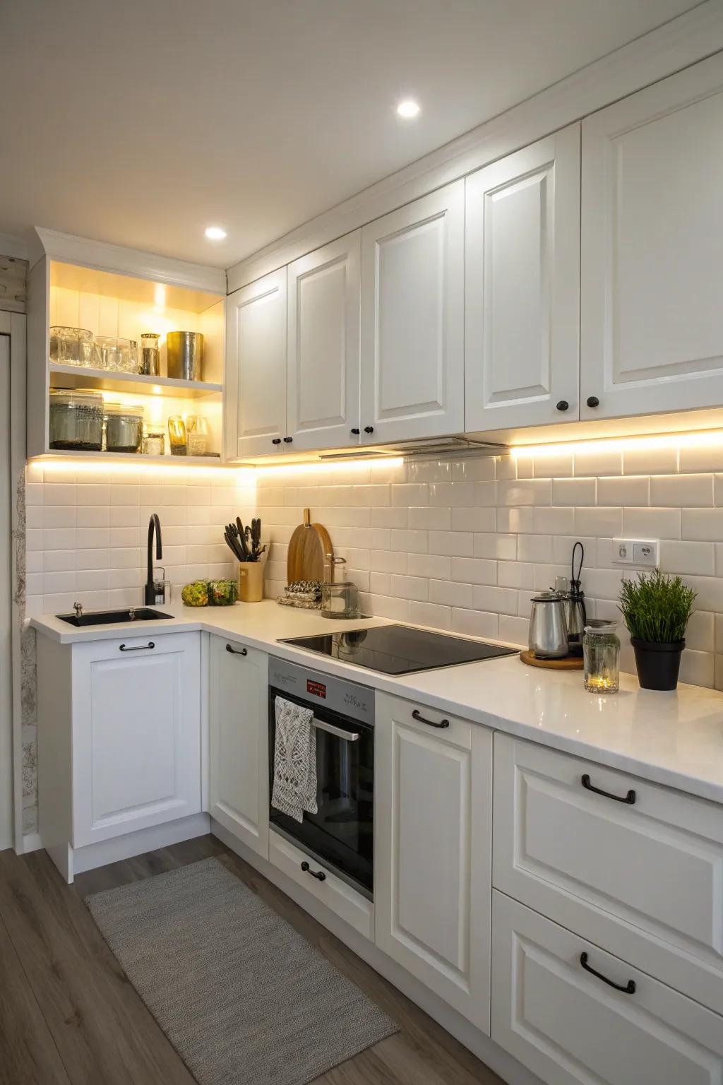 Lighting boosts the mood and functionality.