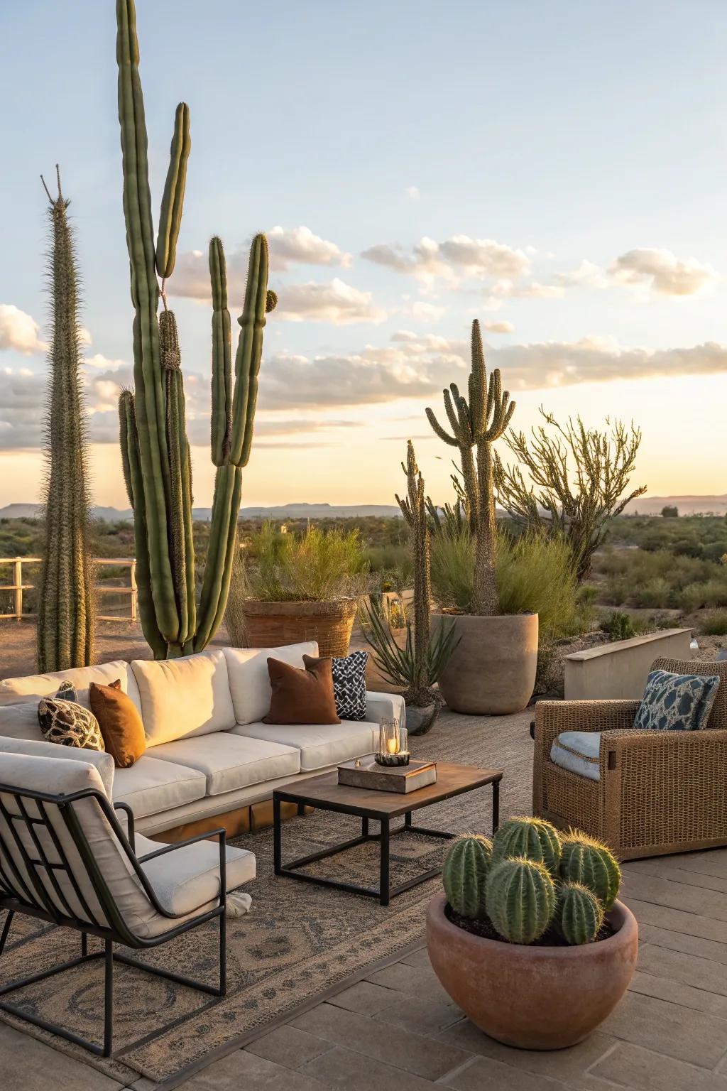 An inviting outdoor living space perfect for relaxation.