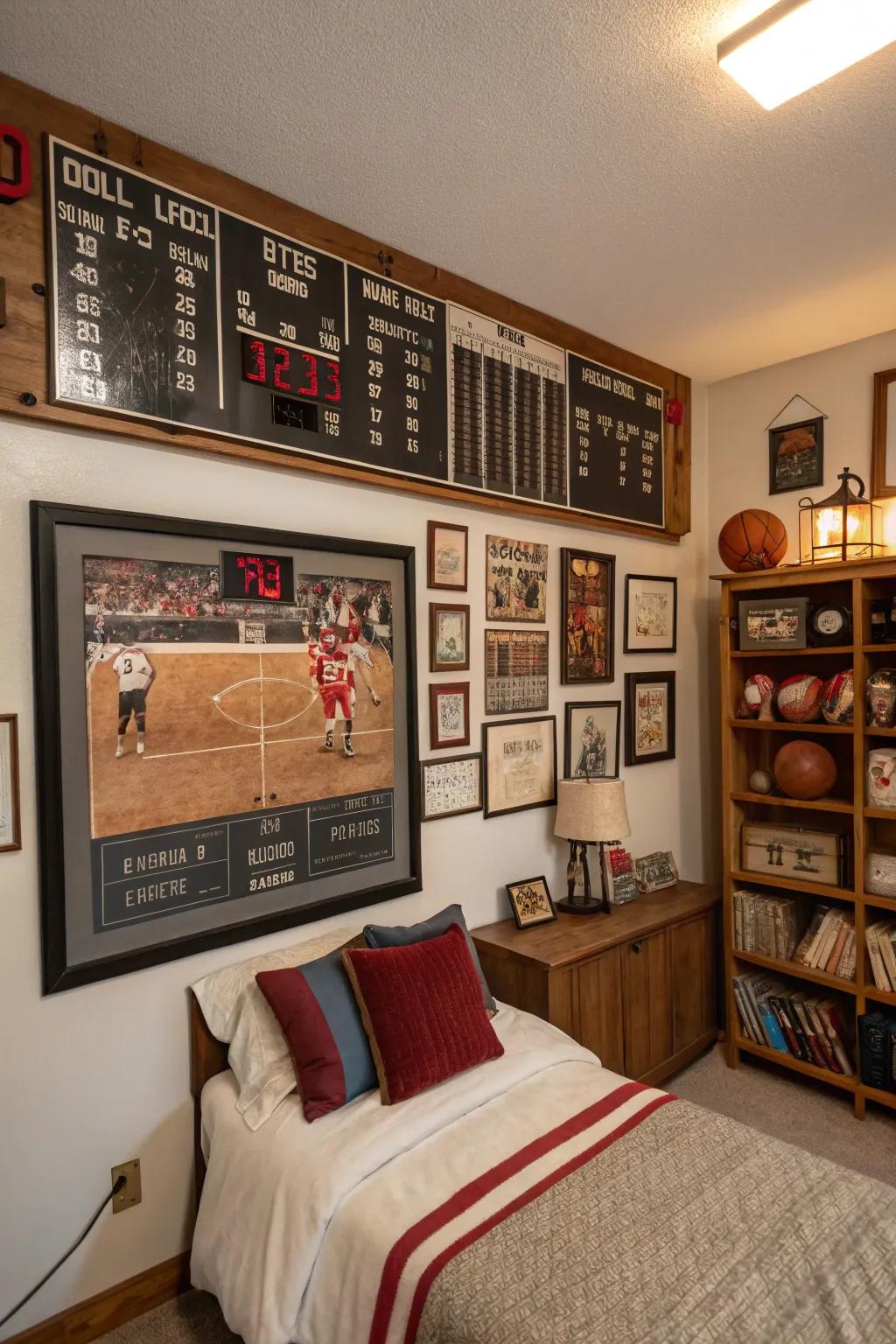 Incorporate nostalgia using classic sports elements.