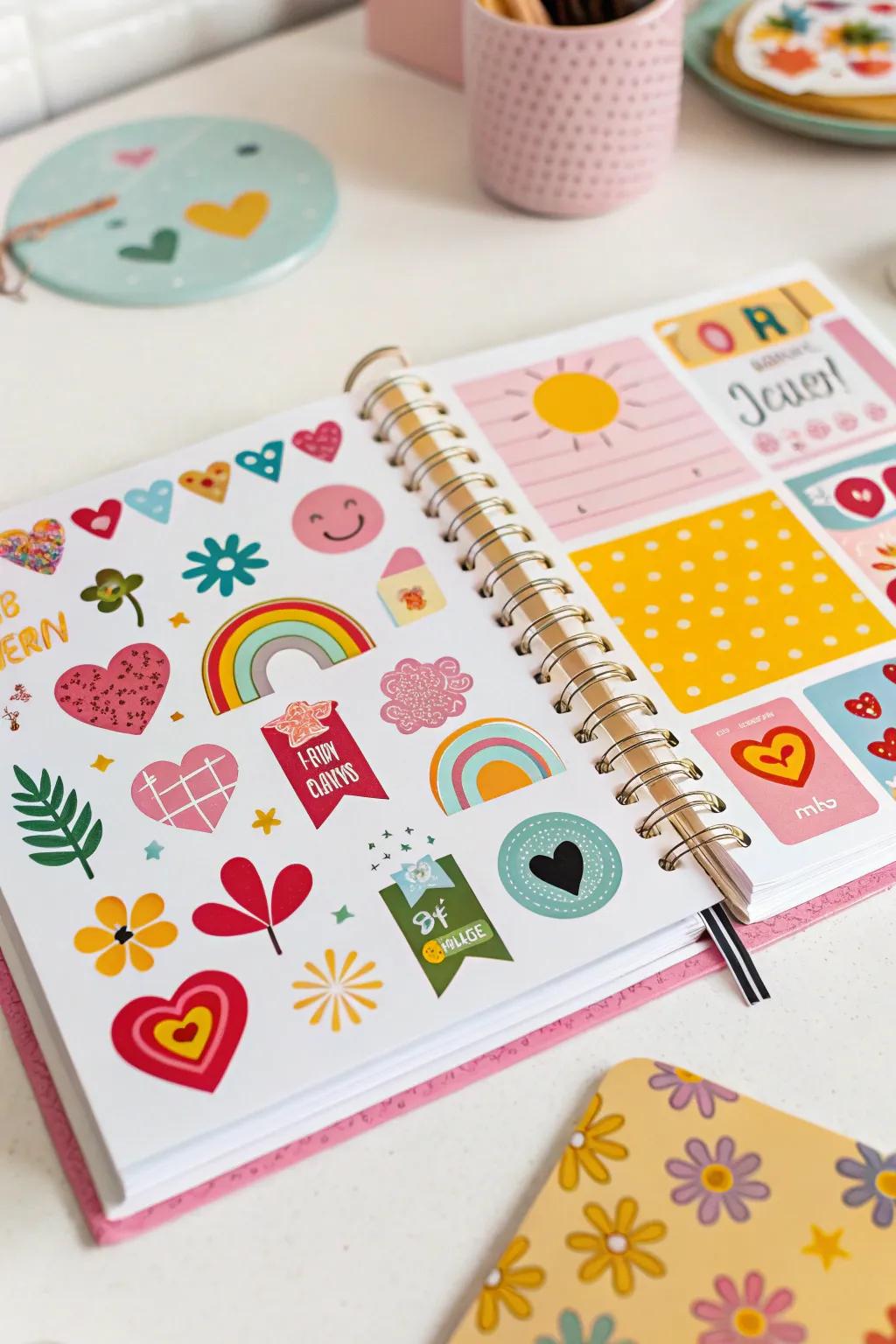 Keep your collection safe in a personalized sticker book.