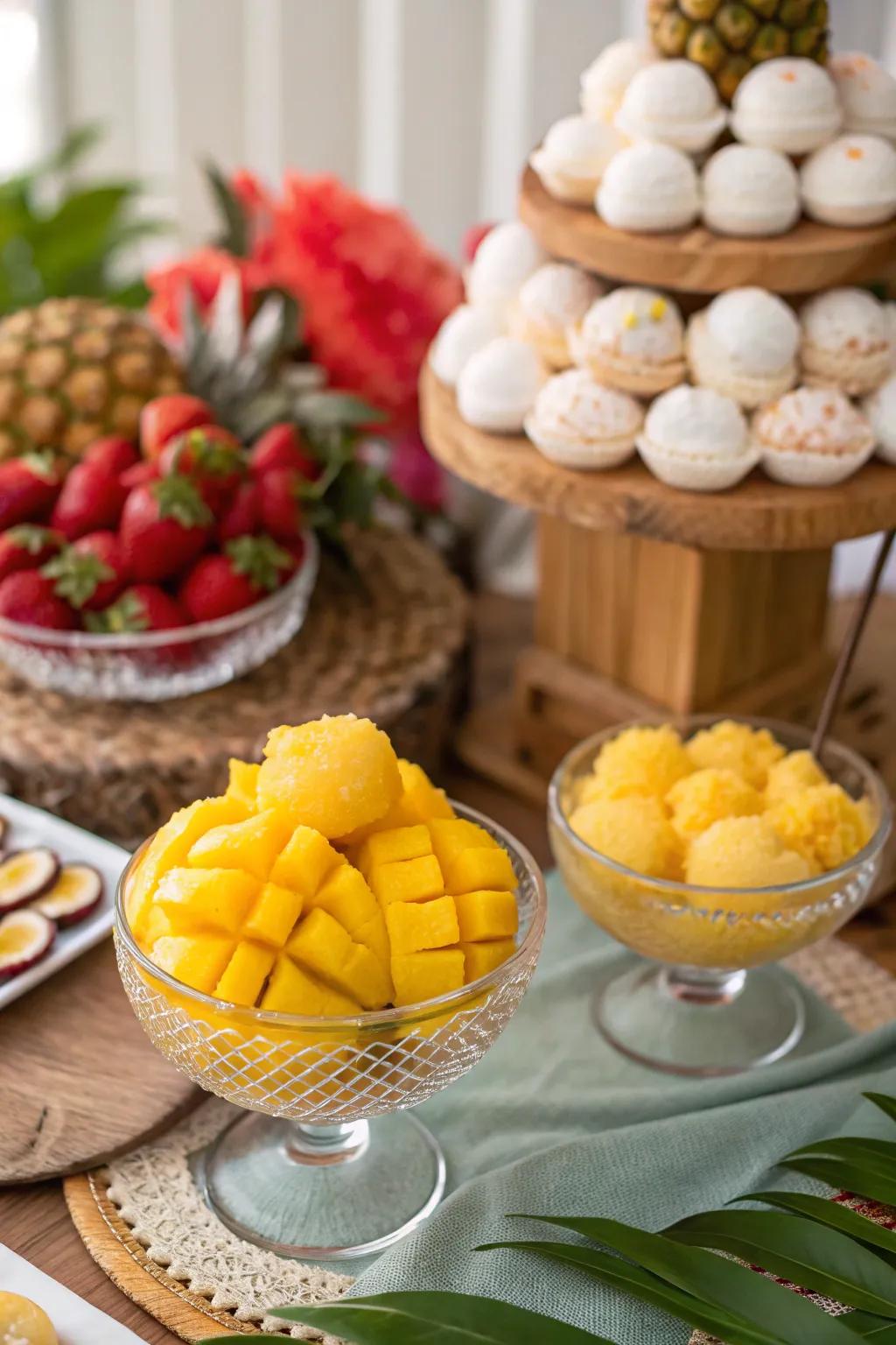 Exotic sweets to captivate those attending.