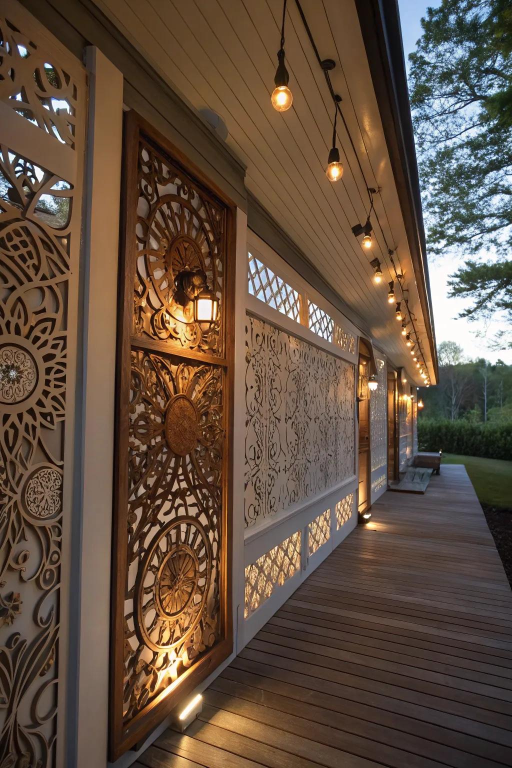 Add an artistic flair with panels.