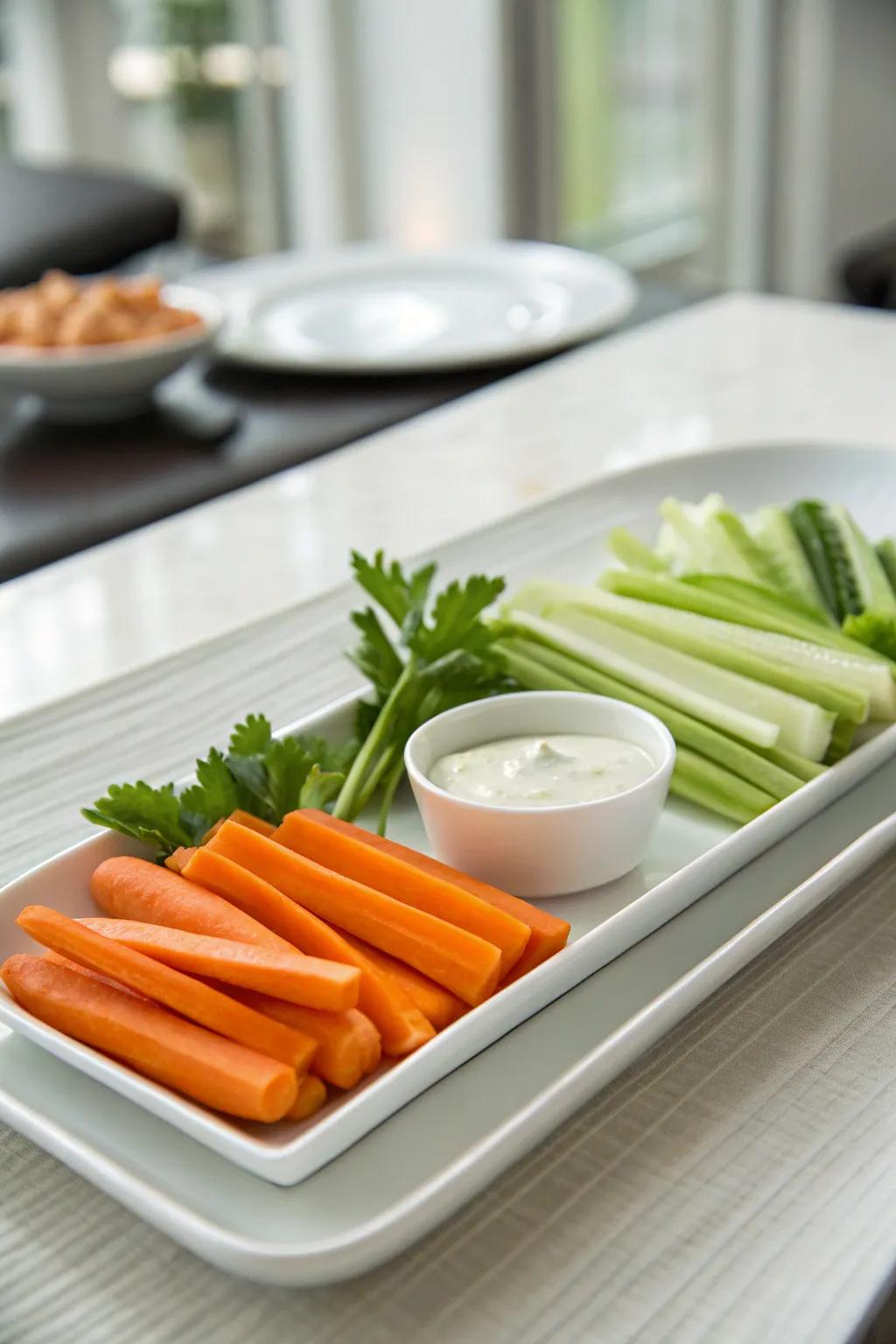 A minimalist platter presenting a sleek design.