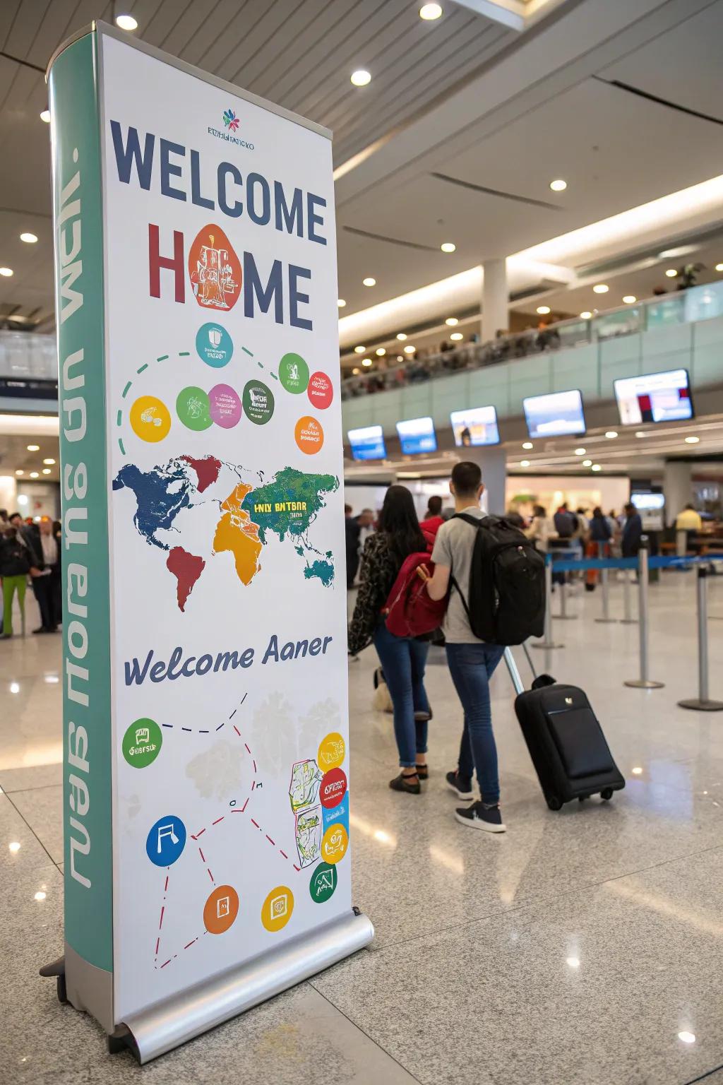 Motivate travel lust with journey-themed welcomes.