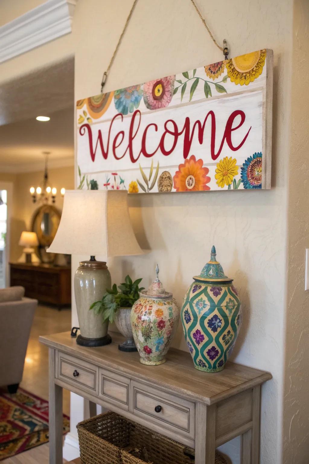 Voice your creativity with a tailor-made painted fabric.