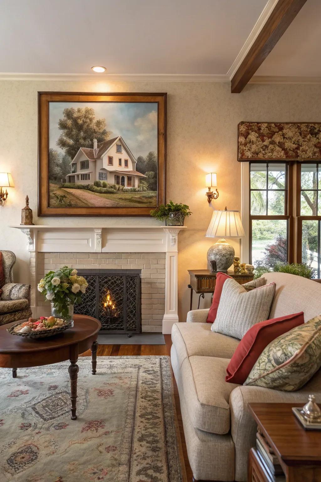 An exquisite painting memorializing your shared home.