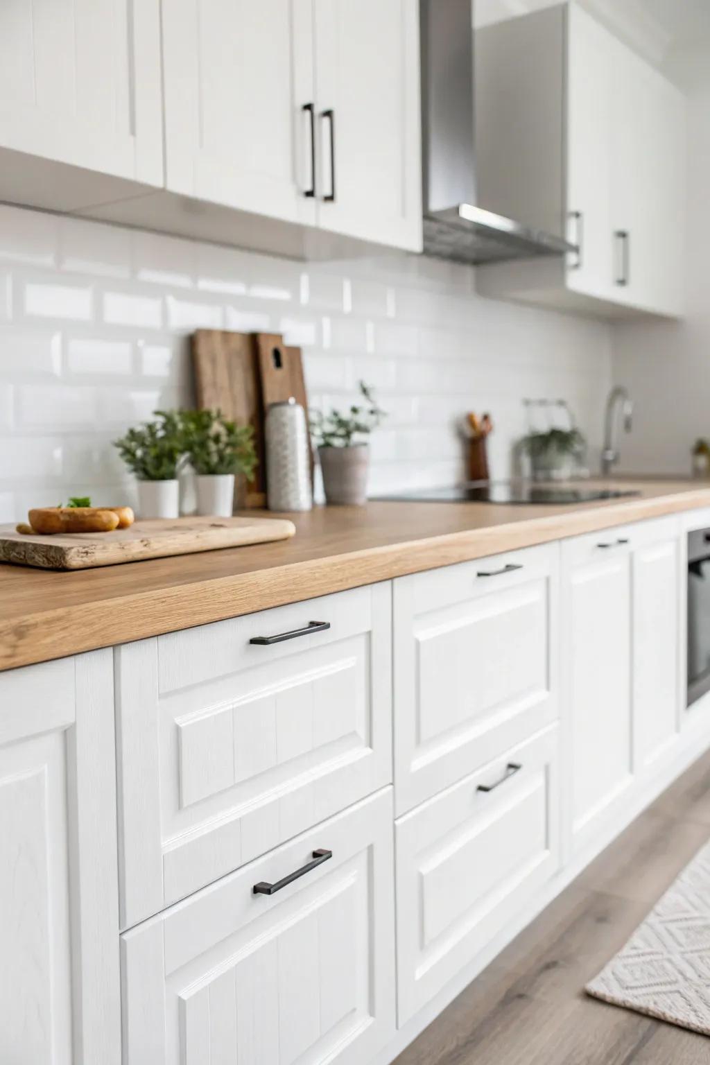 A minimalist kitchen that embodies straightforwardness and elegance.