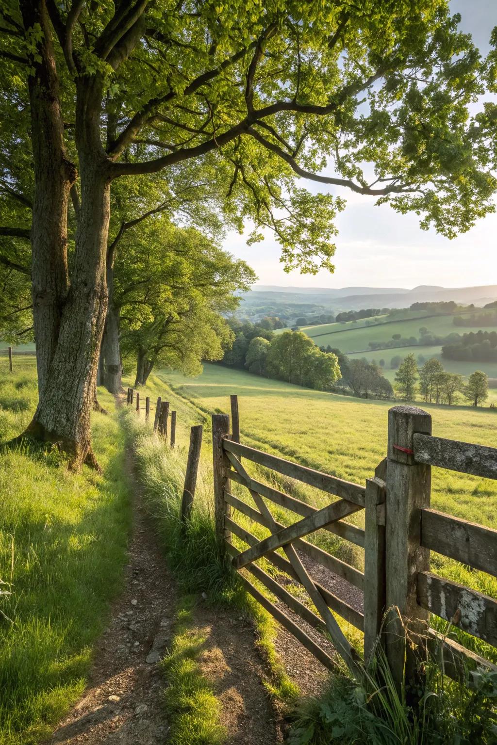 Rustic fences add a natural and tranquil feel to any outdoor space.