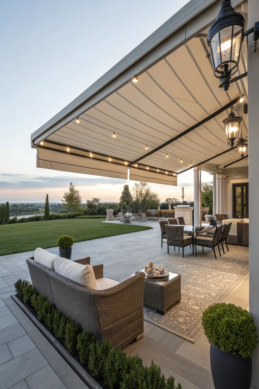 Take pleasure in comfort and convenience through an automated awning.