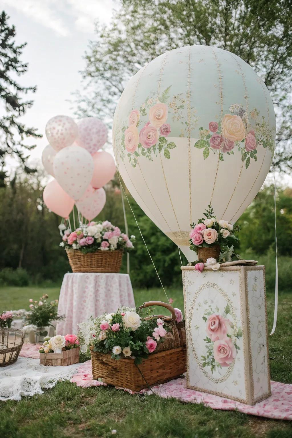 A sentimental retro balloon ambiance for eternal sophistication.