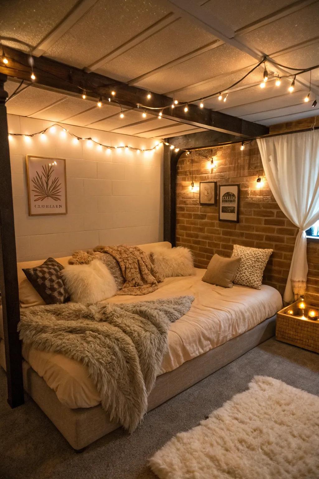 A casual space ideal for relaxing and family.