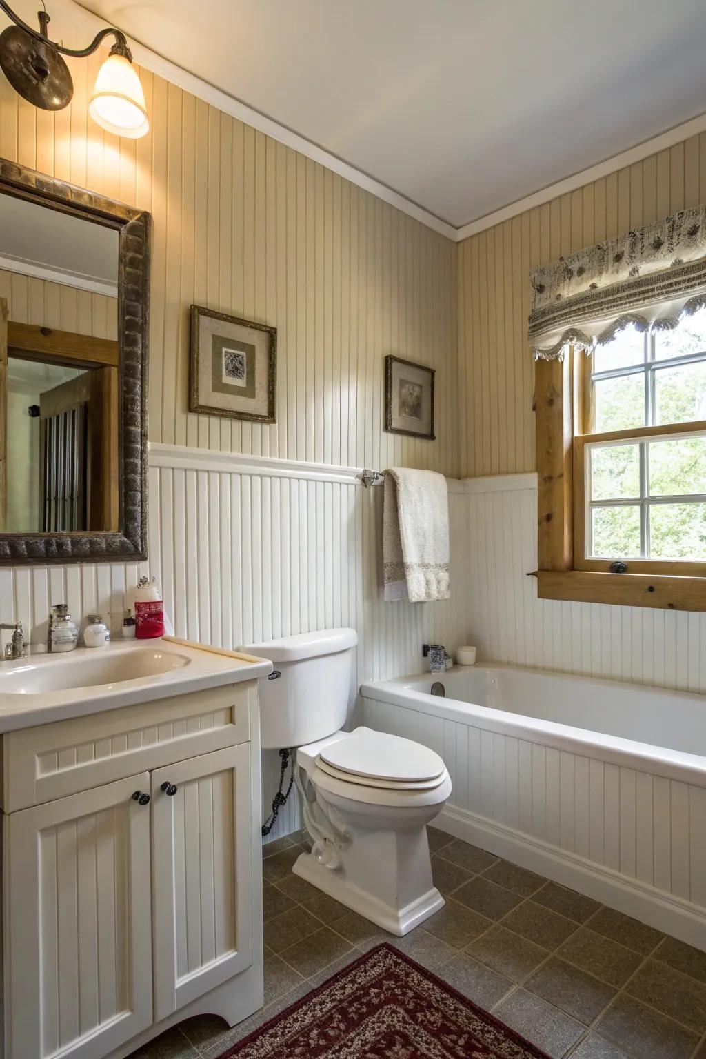 Beadboard adds cottage charm with practicality.