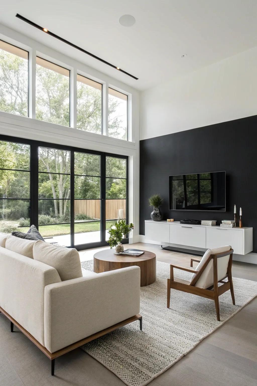 A minimalist design can create a striking declaration in a subtle manner.