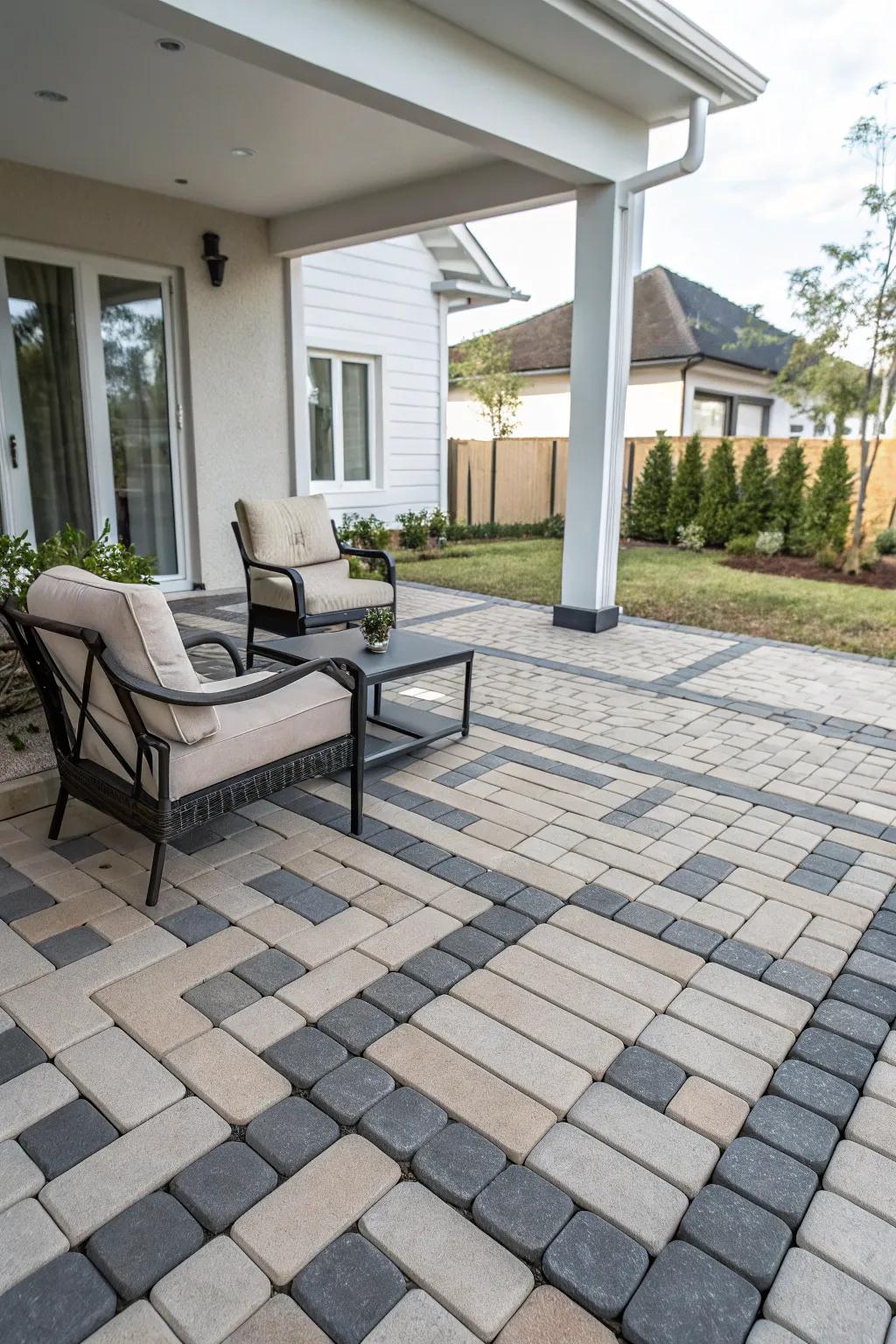 Mathematical forms bring a modern and sophisticated touch to terraces.