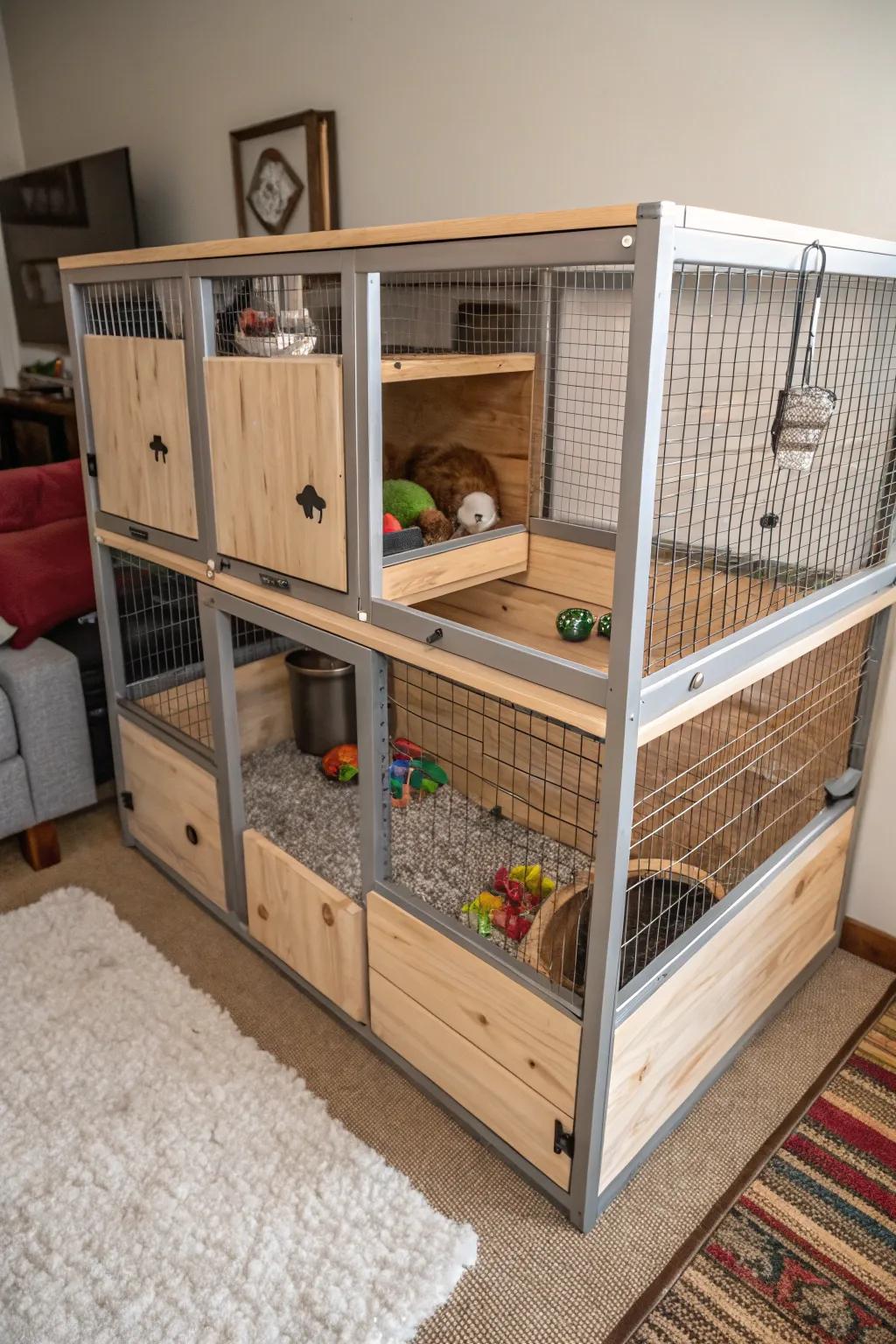 A modifiable design facilitates a pliable and adaptable setup.