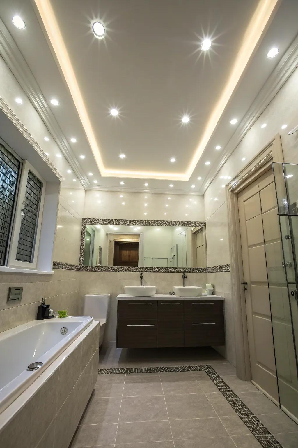 Light systems in millwork offer soft light and style.