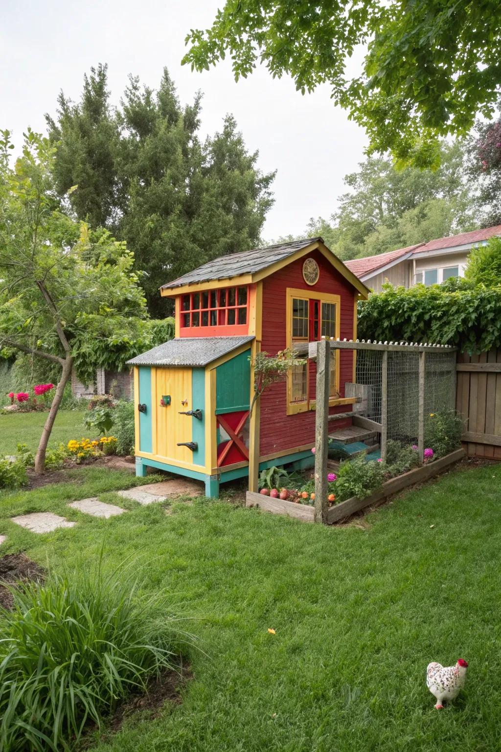 A fresh coat of paint may give your hen house a new look and brighten it.