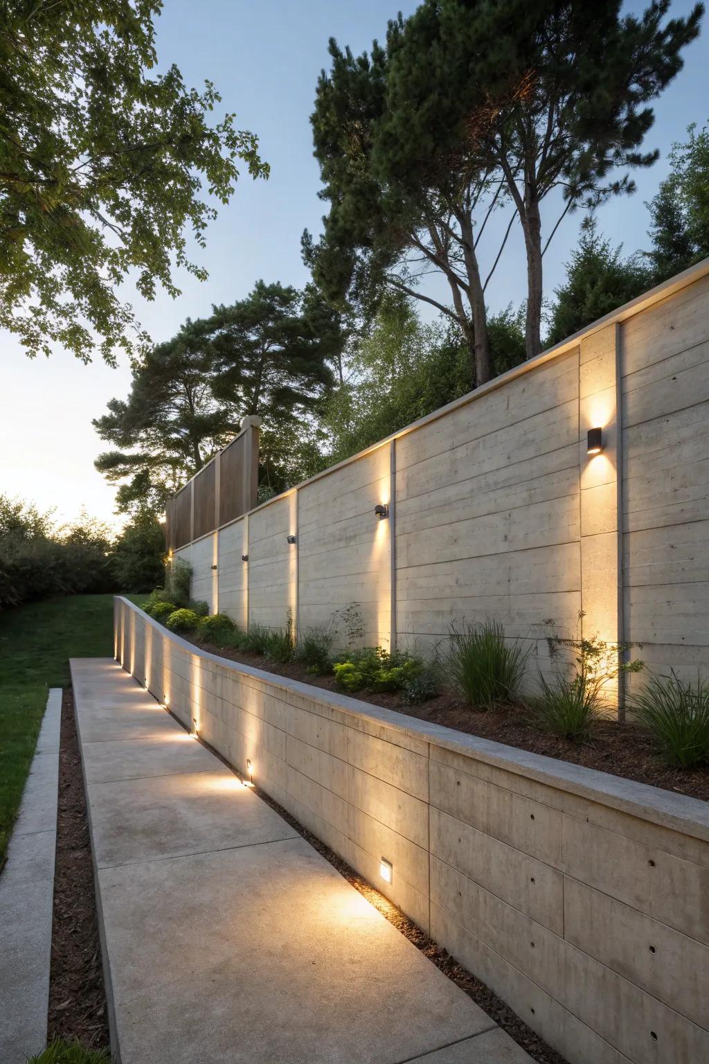 Illumination highlights make support structures radiate both day and night.
