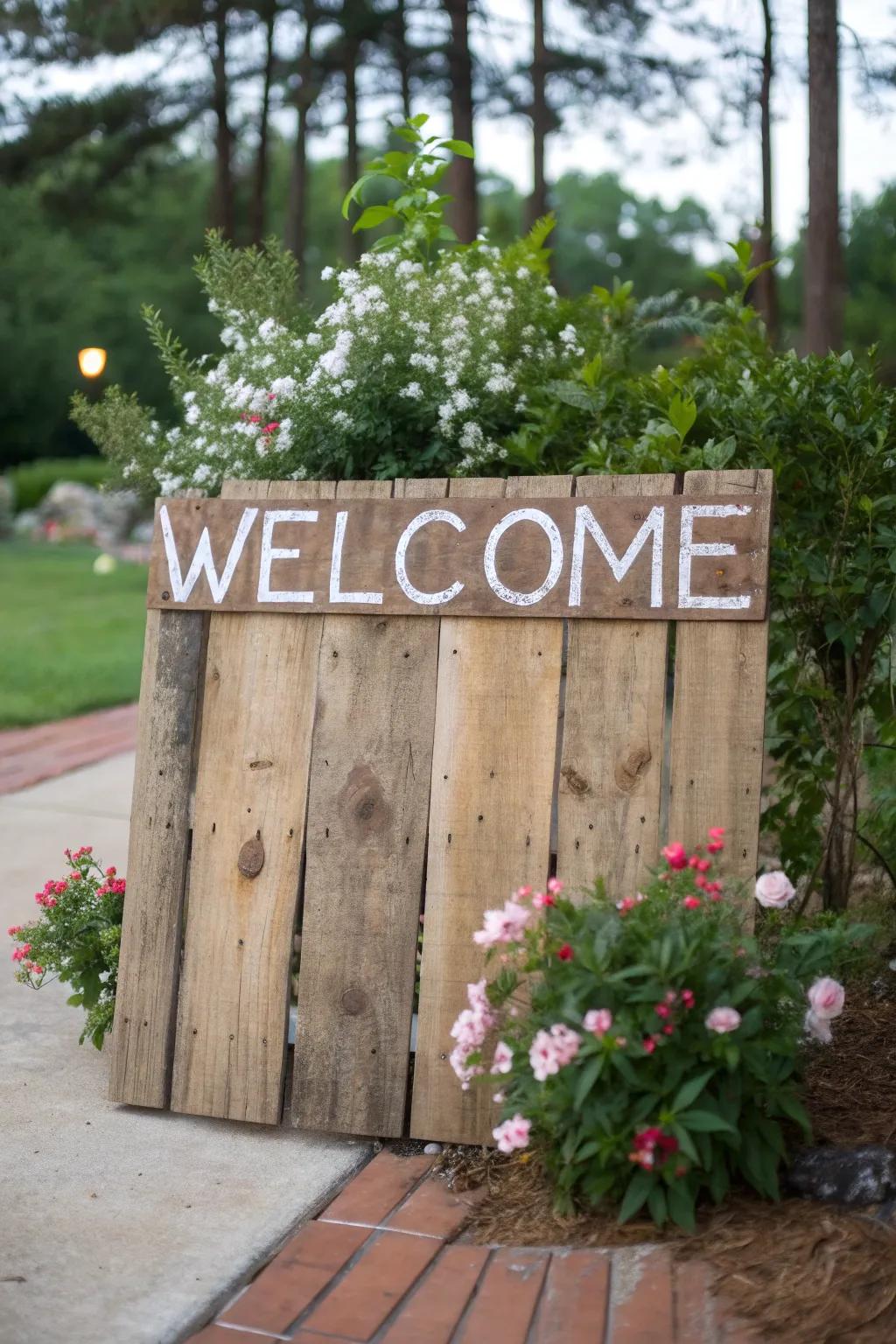 Environmentally-friendly resources produce a sustainable and elegant greeting.