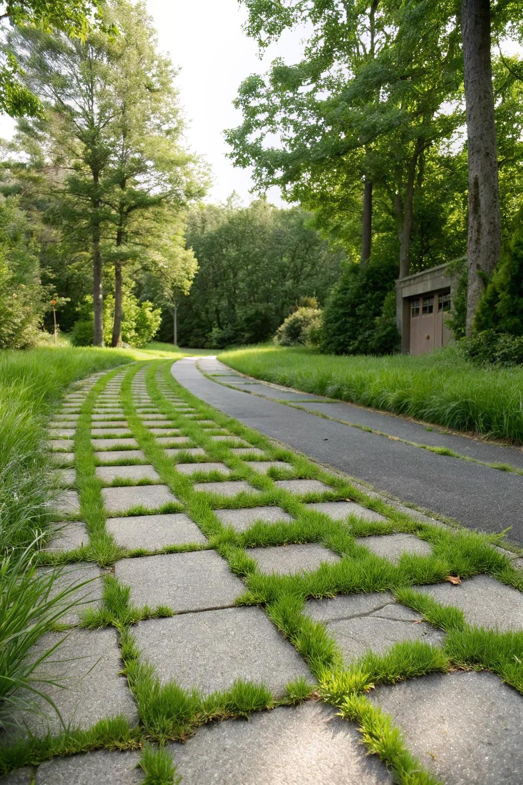 Harmonizing pavers with nature produces a cohesive and natural aesthetic.