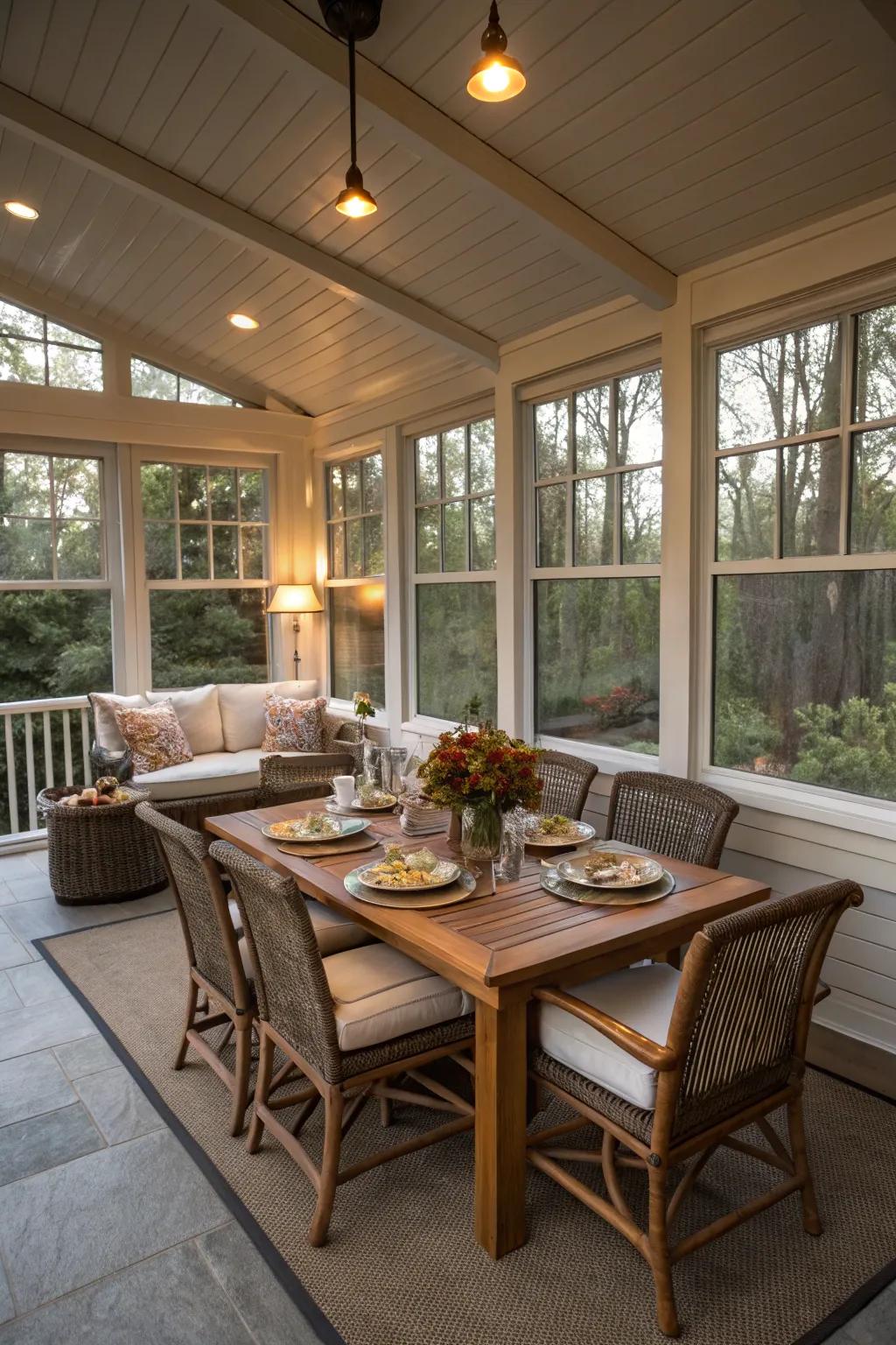 Delight in a versatile area suited for numerous activities.