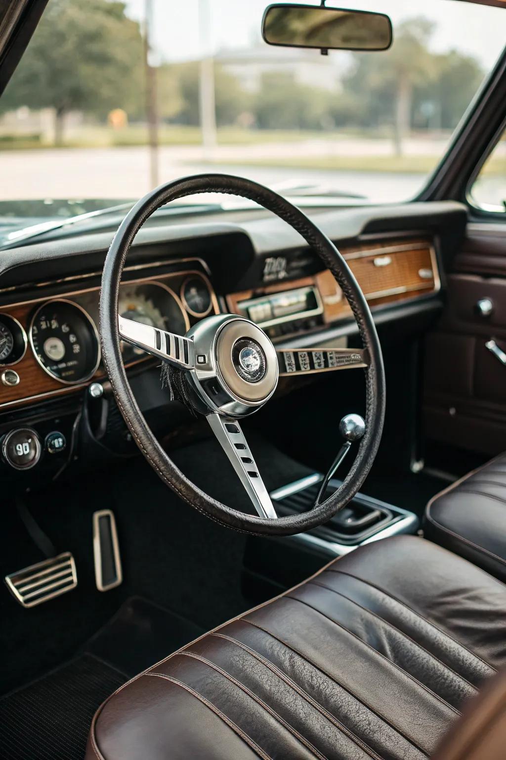 A steering wheel that makes a bold statement.