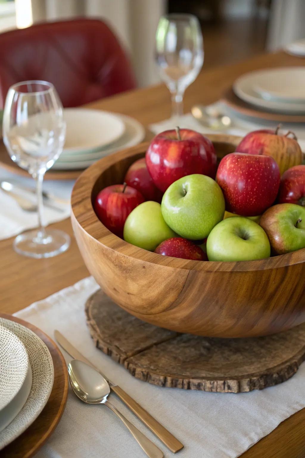 Pommes introduce a crisp and kaleidoscopic component to autumn embellishments.