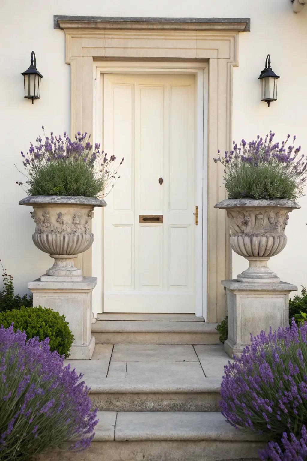 Embrace minimalism by using a single plant type for a polished look.