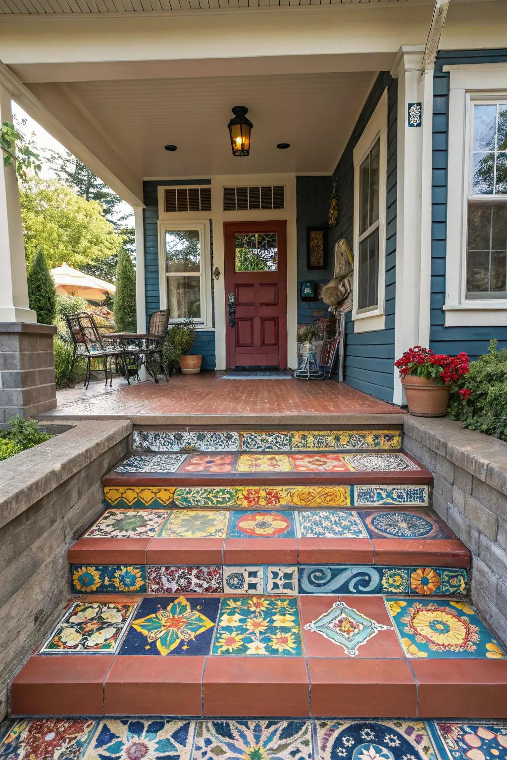 Striking cover designs make a dramatic statement on any entryway.