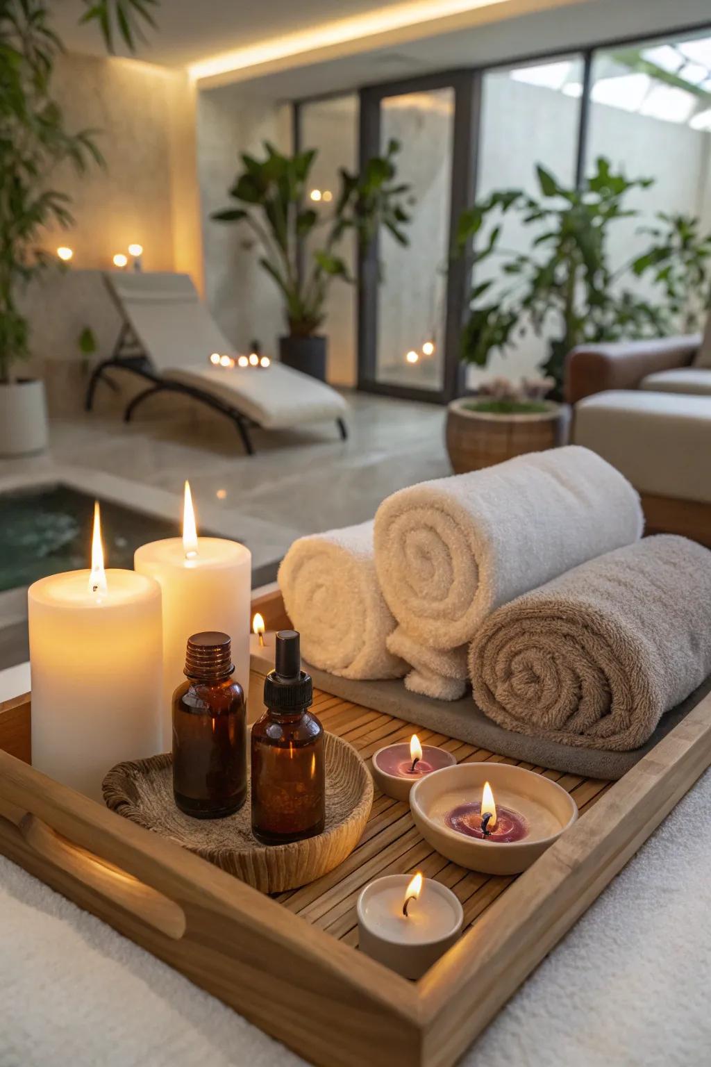 A serene spa day gift designed for relaxation and renewal.