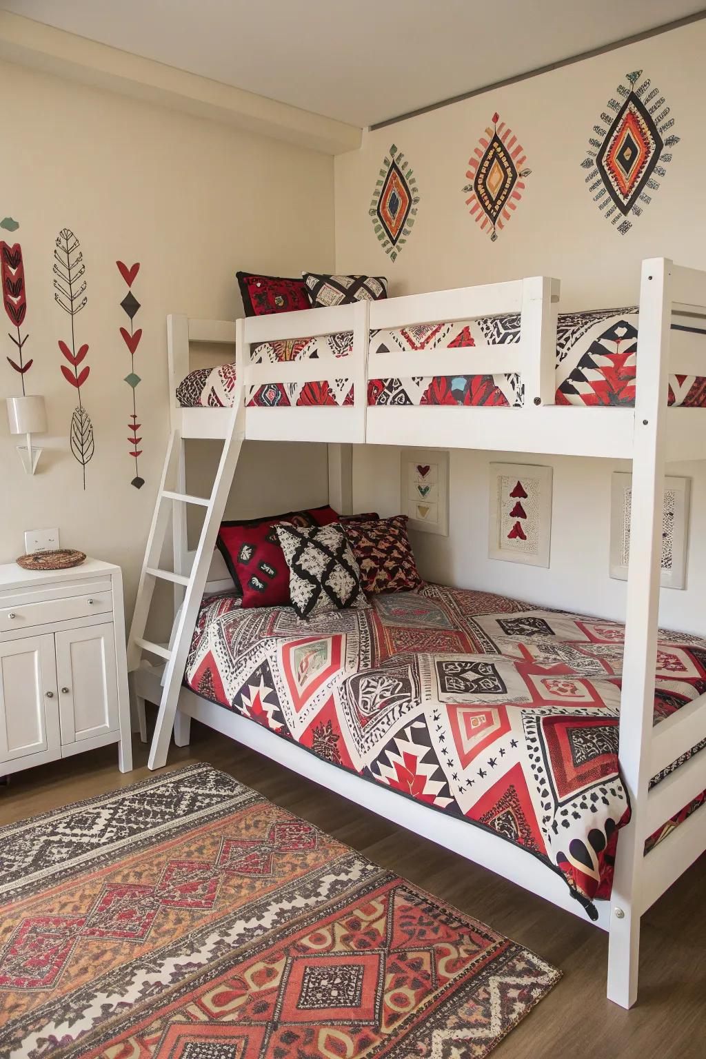 Bold designs introduce a fashionable and vibrant aspect.