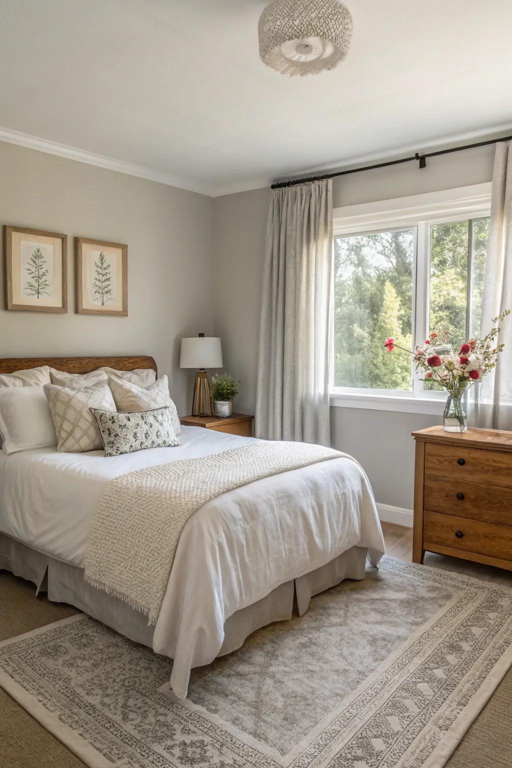 Greige delivers a seamless equilibrium, combining both welcoming warmth and serene neutrality.