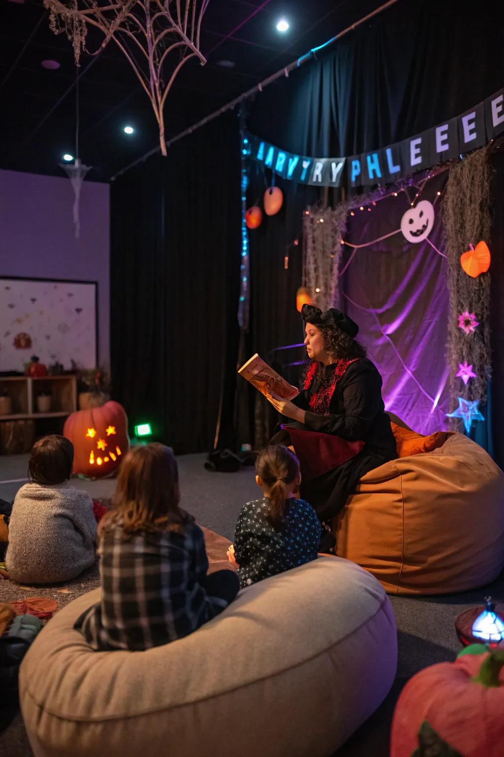Enchant your audience with supernatural tales in this spooky tales nook.